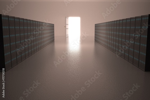 Server s room with door