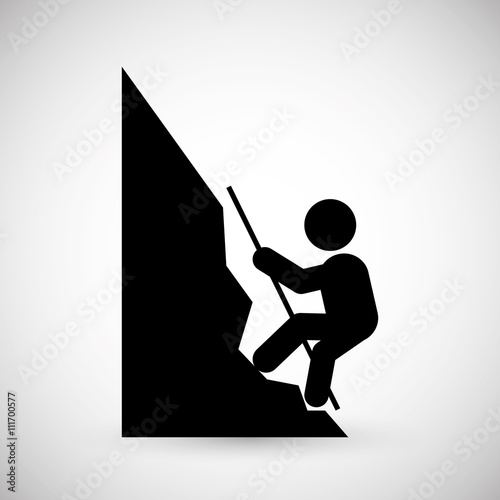 Climbing design. sport icon. Isolated image