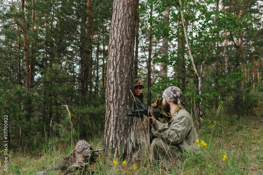 armed men in the area of armed conflict