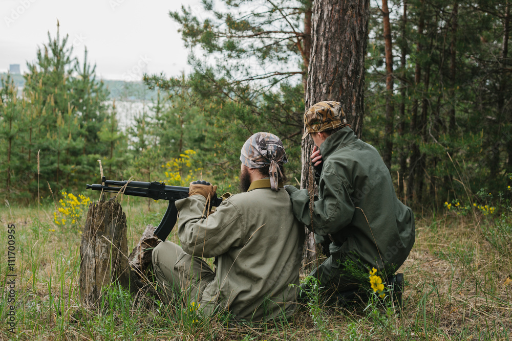 armed men in the area of armed conflict armed men in the area of armed conflict
