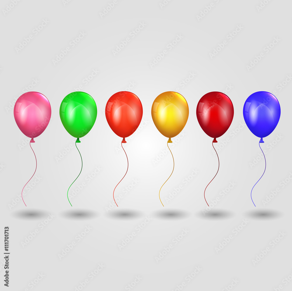 Set of celebration balloons Set of celebration balloons