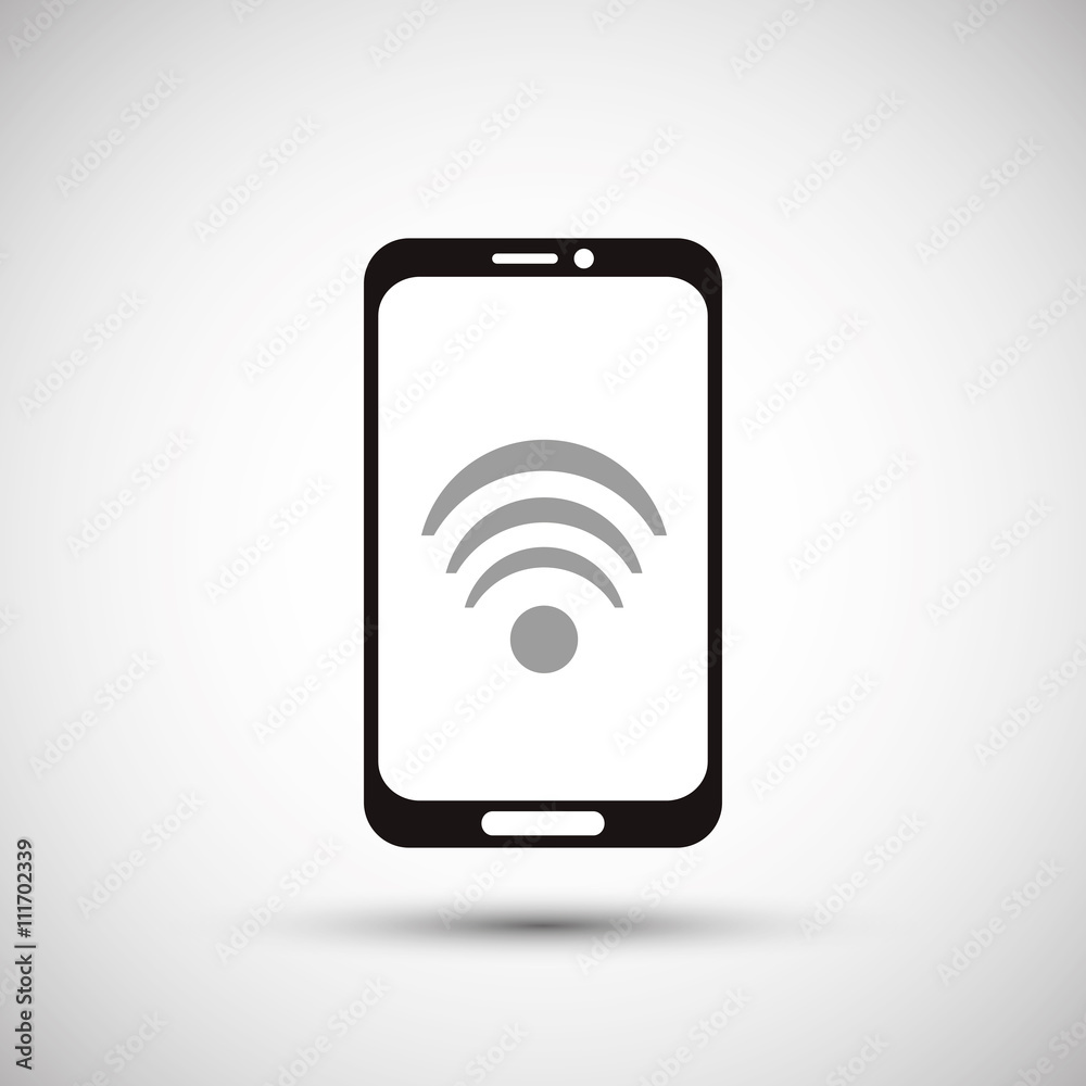 Smartphone design. Media icon. Flat illustration, technology vector Smartphone design. Media icon. Flat illustration, technology vector