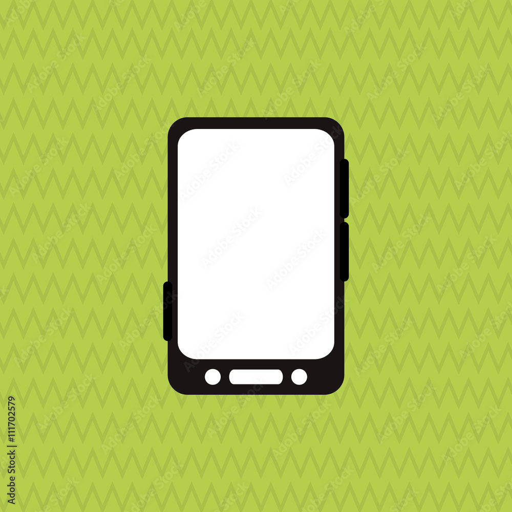 Smartphone design. Media icon. Flat illustration, technology vector Smartphone design. Media icon. Flat illustration, technology vector