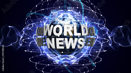 World News Text and Earth