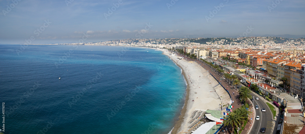 Panoramic image of Nice, France