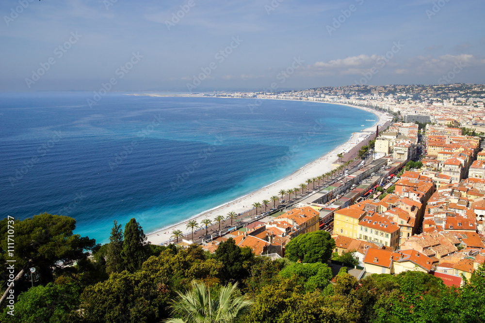 The coastline of Nice, Fance