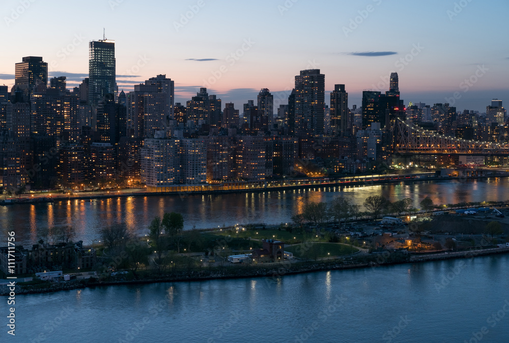 Manhattan at sunset 