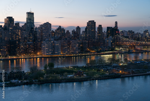 Manhattan at sunset 