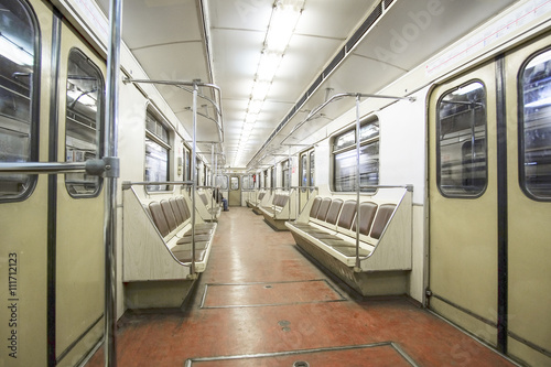 Canvas Print moscow metro carriage
