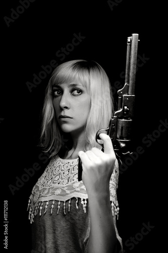 girl with а revolver