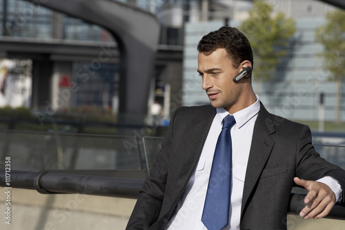 A businessman with a cellphone, Denmark.