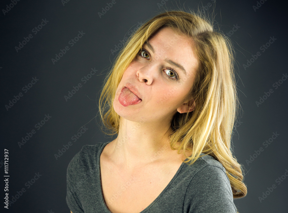 female model attractive woman on plein background with copy spac female model attractive woman on plein background with copy spac