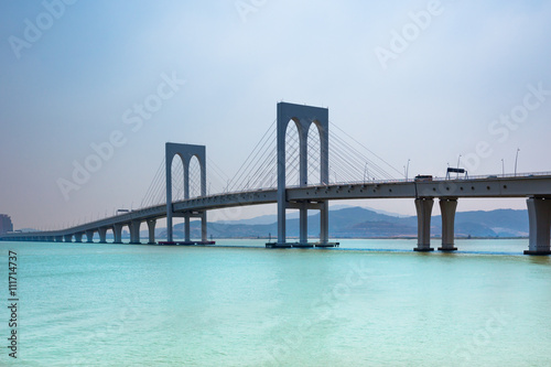 View of Sai Van Bridge in Macau © dvoevnore