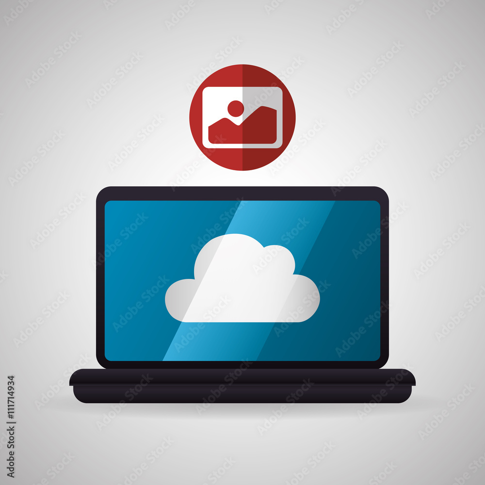 Cloud computing design. Trip icon. Flat illustration Cloud computing design. Trip icon. Flat illustration