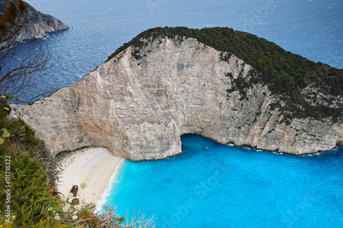 Amazing Panorama of Navagio Shipwreck beach, Zakynthos, Greece