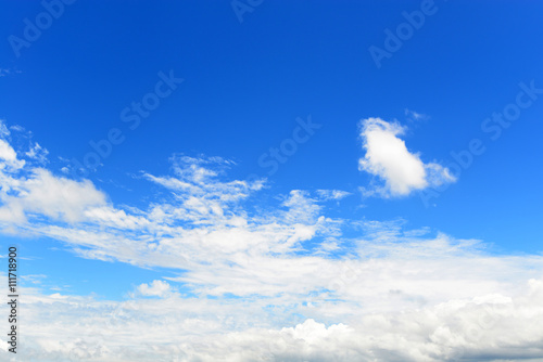 沖縄上空のさわやかな空 