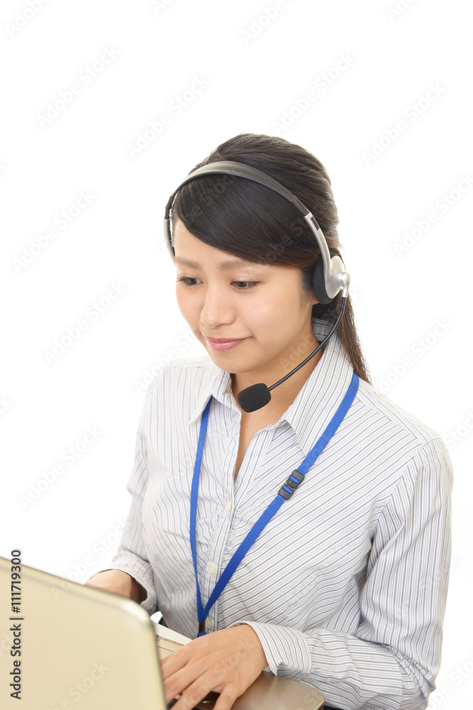 笑顔のオペレーター