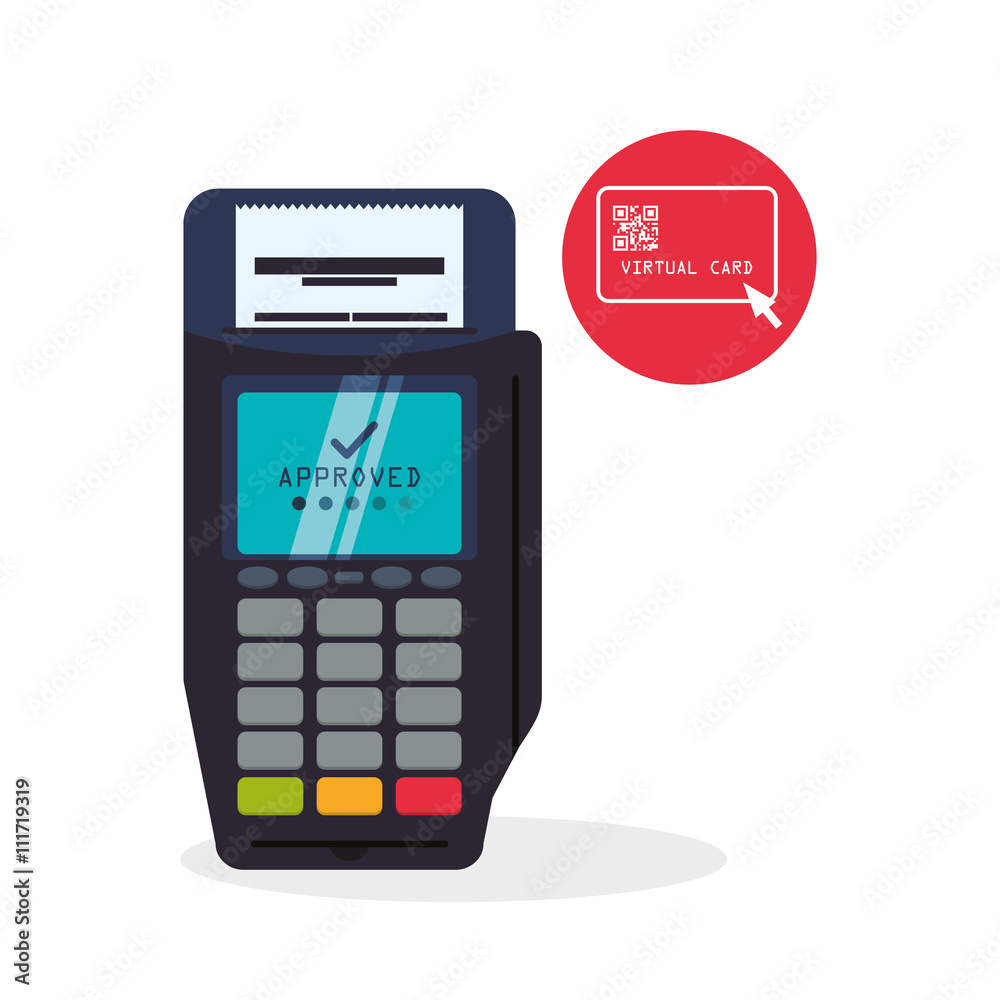 Invoice design. Online payment. Isolated illustration Invoice design. Online payment. Isolated illustration