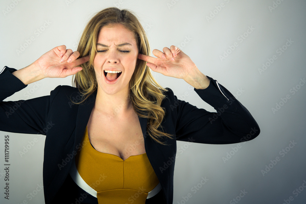 female model attractive woman on plein background with copy spac female model attractive woman on plein background with copy spac