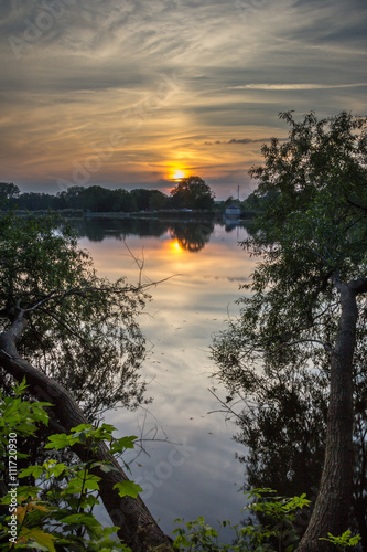 Stausee Glauchau - Sachsen, Deutschland.