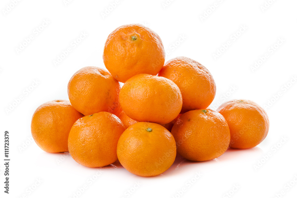 clementine  isolated.  mandarin.  orange. tangerine