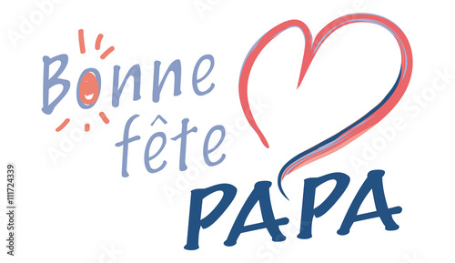BONNE FÊTE PAPA FLAT DESIGN