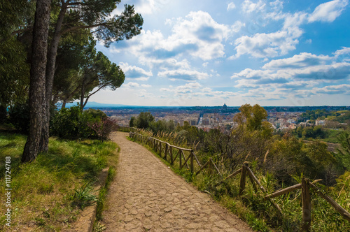 Rome  the capital of Italy - Cityscape from Monte Mario