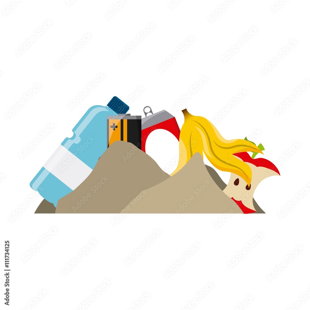 Naklejka premium waste recycling design 