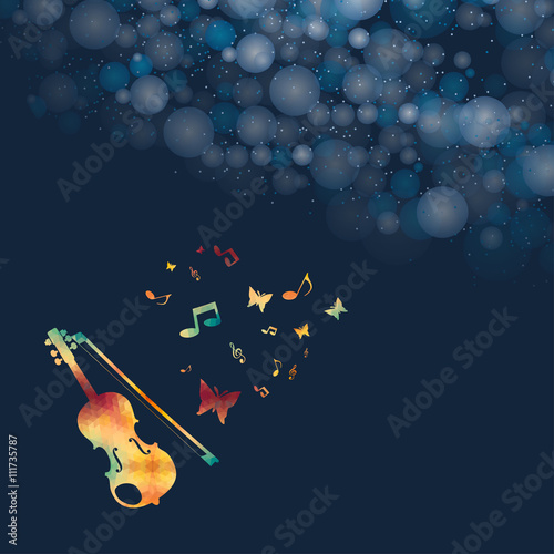 Violin Art Background 