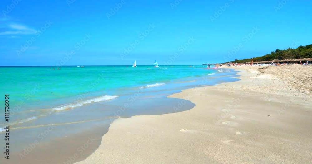 4K White Sand Beach Paradise, Light Blue Tropical Ocean 4K White Sand Beach Paradise, Light Blue Tropical Ocean