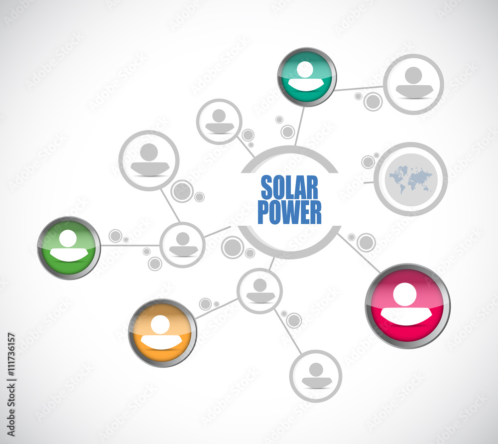 solar panel people diagram sign concept solar panel people diagram sign concept