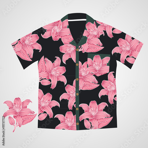 hawaii shirt vector