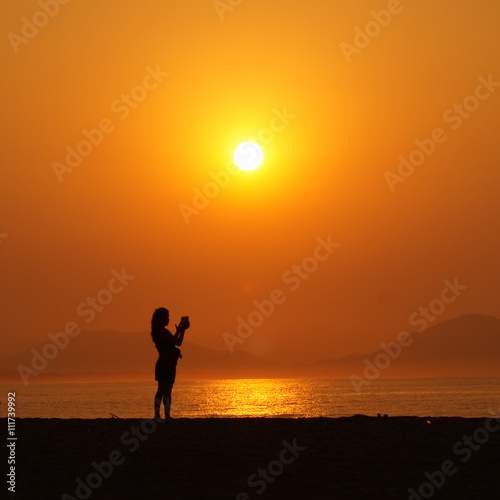 Mensaje al atardecer