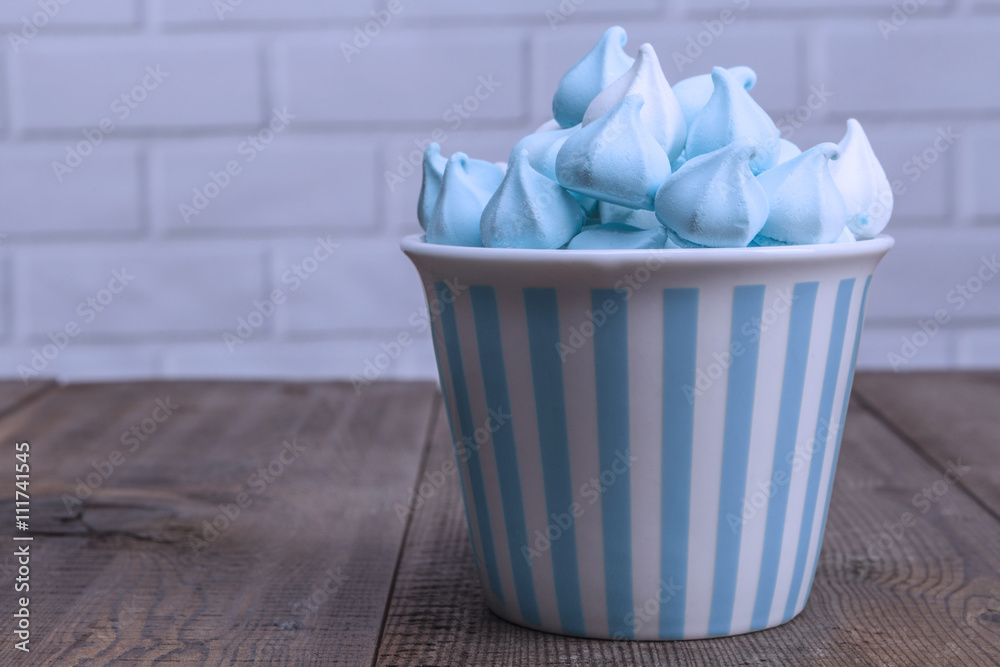 Blue Sweets On Table Blue Sweets On Table