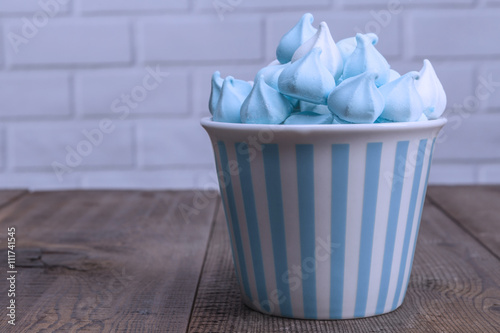 Blue Sweets On Table
