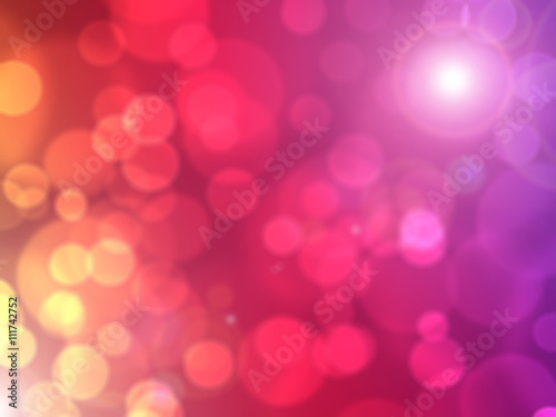 Violet Festive Christmas abstract bokeh background, shining ligh