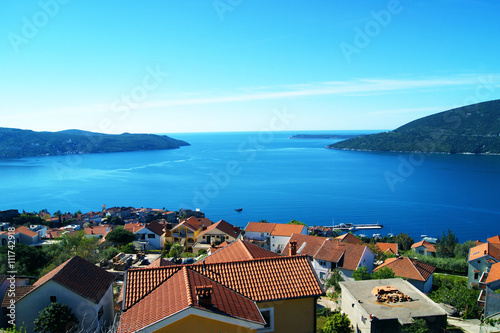 View out of the Boka Bay, Montenegro