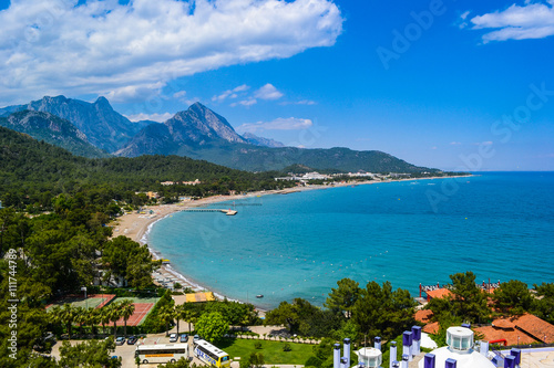 Great view on Kemer region in Antalya. Turkish resort, very gree