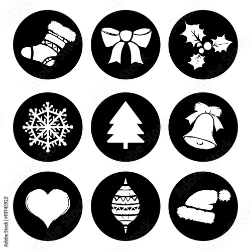 Set Christmas icons