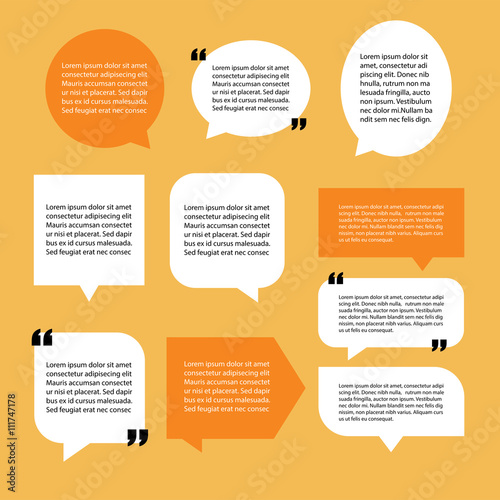 modern quote text template design elements