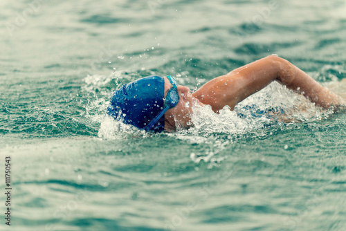 Triathlon swimming