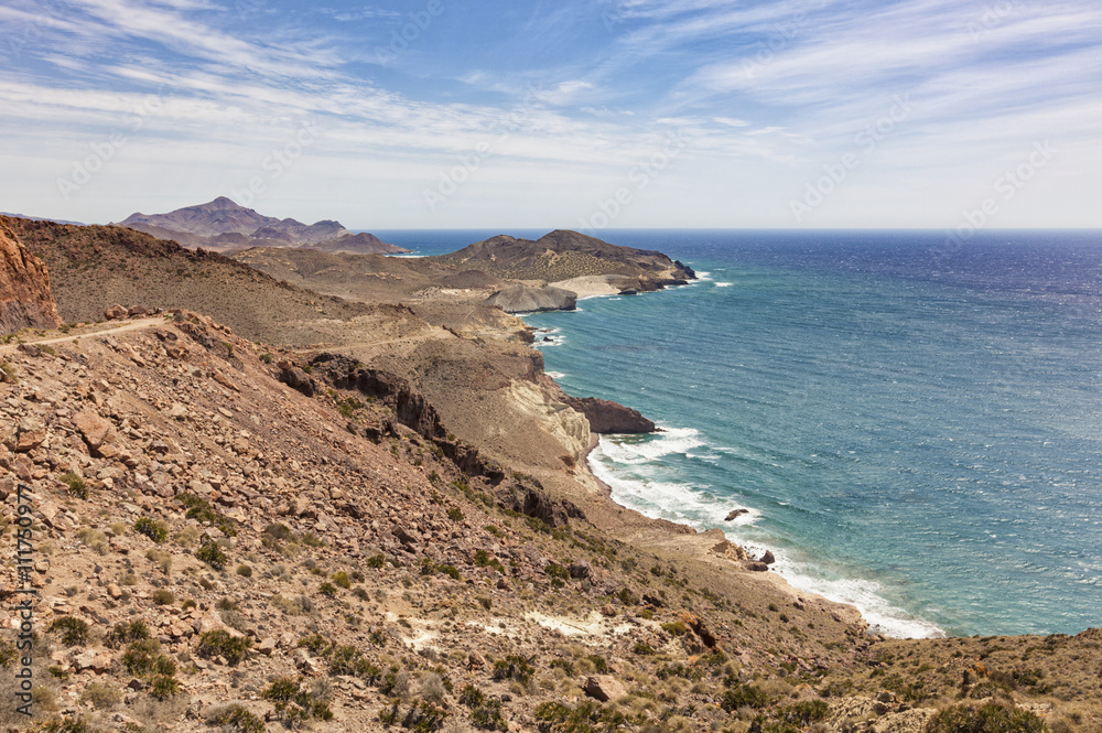 Rocky coast of Cabo de Gata, Spain