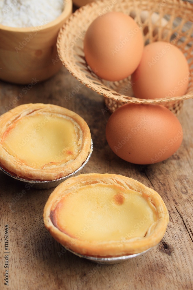 egg tart with tasty egg tart with tasty