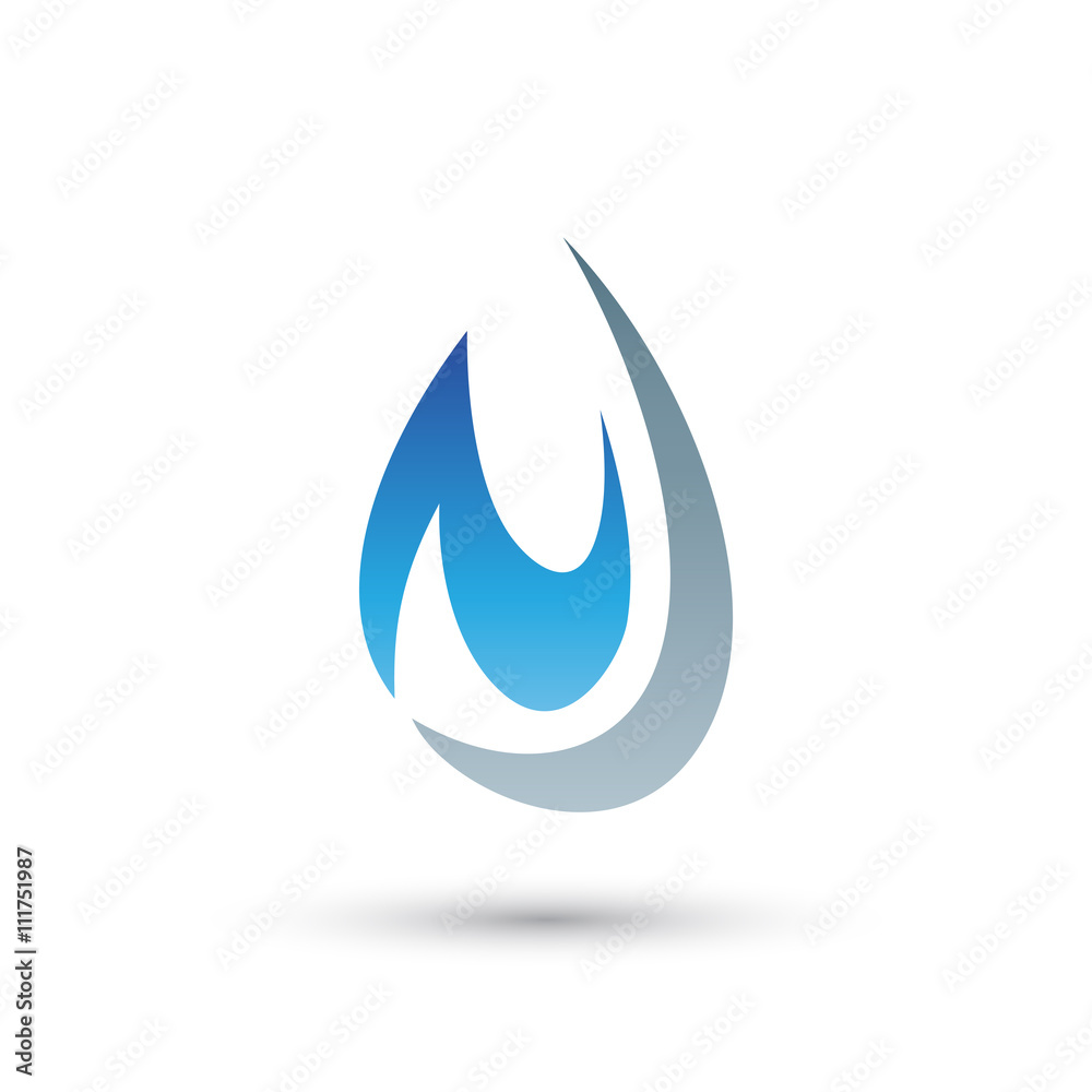 Abstract Water Drop Symbol Logo Abstract Water Drop Symbol Logo