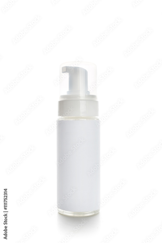 Cosmetic containers isolated on white Cosmetic containers isolated on white