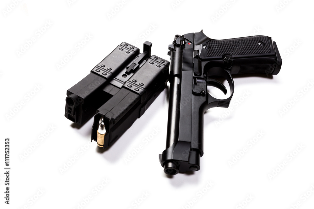 Gun isolated on a white background