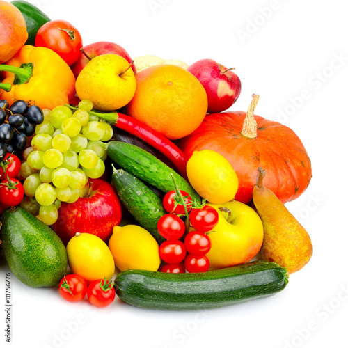 Fototapeta Naklejka Na Ścianę i Meble -  collection fresh fruits and vegetables