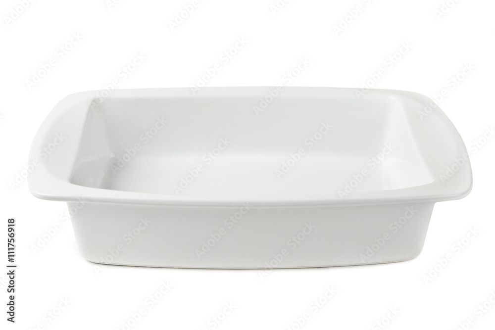 Ceramic pan isolated on white Ceramic pan isolated on white
