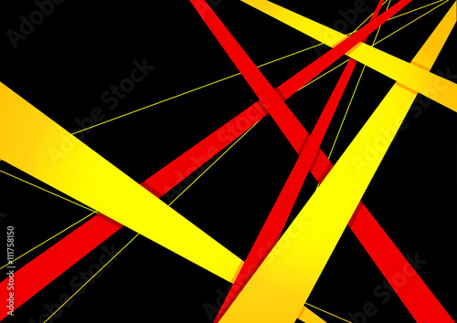 Vector geometric banner in Germany flag concept, Poster Template Vector Background