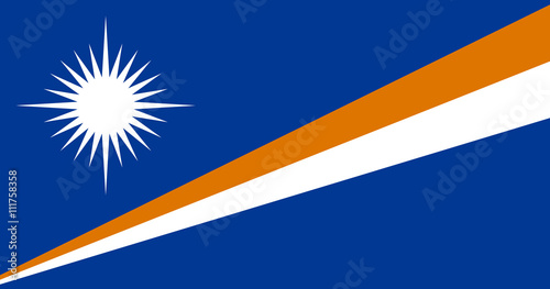 Fotótapéta Flag of Marshall Islands